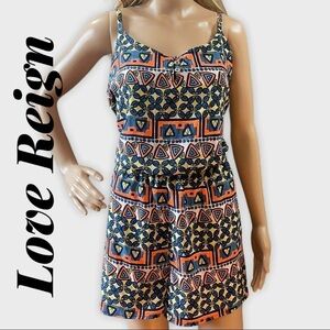 Love REIGN Multicolored Shorts Romper